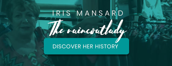 Iris Mansard: Artist and Raincoat Designer since 1970.